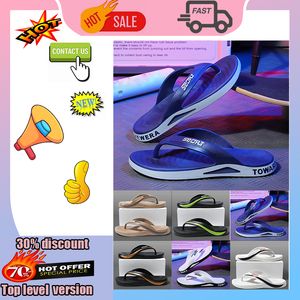 Free shipping Designer Casual Platform Slides Slippers Men Woman anti slip wear-resistant Light weight breathable soles flip flop Flat Beach sandals