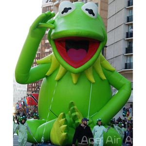 Toptan 8mh (26ft) Yeni Tasarım Şişirilebilir Yeşil Kurbağa Hayvan Modeli Reklam/ Parti/ Gösteri Dekorasyonu için Hava Üfleyici