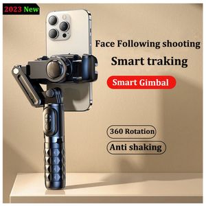 Smart Handheld Gimbal 360 Rotation Face Efter skjutande smarttelefonstabilisatorstativ för Sony 240111