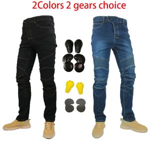 Brand 4 Season Motorcycle Leisure Motocross Pants Outdoor Riding Jeans With Obscure Protective Equipment Knee Gear Hip Pads 240112