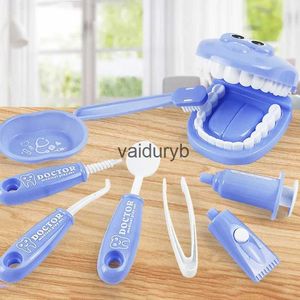 Tools Workshop Children Montessori Toys Parent-child Interaction for Girl Boy Dentist Check Teeth Model Doctors Role Play Baby Kid Learinng Toyvaiduryb