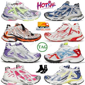 Tasarımcı Ayakkabı Track 7.0 Runners Casual Shoe Balenscaigaitiess Triple S 7 Runner Spor Sakız En sıcak Parçalar 7 Tess Gomma Paris Hız Platformu Moda Açık Hava Sporları