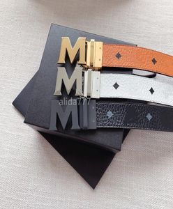 105125cm M Luxury designer Belt G Buckle Fashion Genuine Leather Women Belts For men Letter Double Big gold classical2501312