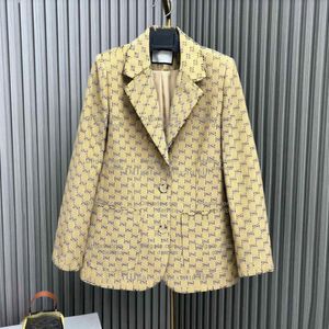 Ternos femininos Blazers Tide Marca Double G Retro Designer de moda A deusa da série exclusiva Paletó trespassado Slim Plus Size Roupas Femininas