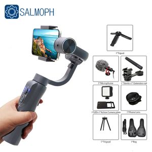 S5B 3 Axis Gimbal Stabilizer Zoom Control Handheld Smartphone 11 S8 Huawe Go Pro Action Camera VS H4 240111