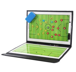 Children and Men Portable Trainning Assisitant Equipments Football Soccer Tactical Board 25 Fold Leather Useful Teaching Board2443741