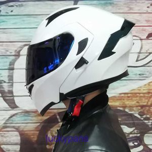 Helmet AGV New National Standard Motorcycle 3C Certification with Men's and Women's Dual Mirror Open Face Semi Full Cover Bluetooth Y7Q1