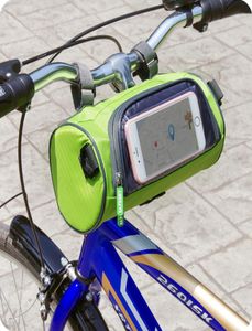 サイクリングフレームパニエフロントチューブバッグ自転車バスケットカラフルな自転車アクセサリーselect8207481の新しい4色