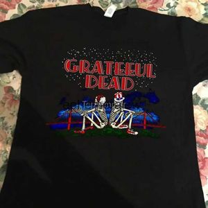 Homens camisetas Grateful Dead Vintage Camiseta 1981 Camiseta Reimpressão S-5Xlephemeralew