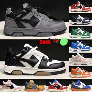 Out Of Office Sneakers Mens Womens Designer Casual Shoes White Black Purple Ice Blue Gym Red Royal Grey Fog Flat Sole Work Walking Luxury Trainers Size 36-45