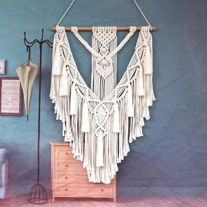 Bohemian ręcznie robione tkanie ściany wisząca nordycka kreatywna domowa wnętrze domowa homestay celpsestry Decoration 50x75cm 240111