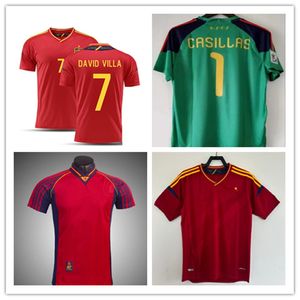 FINALE 2010 SPAIN RETRO JERSEY CASILLAS 1994 1998 Raul Xavi Hierro Alonso Caminero Iniesta Puyol Pique David Villa Torres 2012 Ramos Vintage Football Shirt