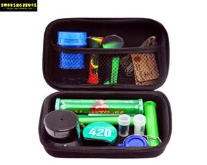 Premium Tobacco Bag Set Plastic Smoking Herb Grinder Storage Jar Metal Tin Silicone Smoking Pipe One Hitter Dugout Rolling Machine3965914