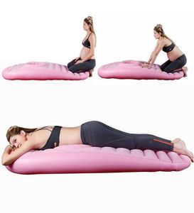 Materasso gonfiabile per letto ad aria per donne incinte PVC e floccaggio Comodo e traspirante Prevenzione piaghe da decubito Rosa Blu Shopp6222010