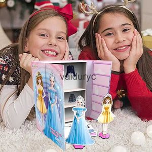 Beauty Fashion Magnetic Dress up Dolls Paper Princess Set Educational Pretend and Play Travel Playset Toy Gamesvaiduryc