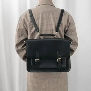 Zaino vintage Borsa da scuola per studenti stile preppy coreano per ragazze Ragazzi PU Donna Uomo Borse a tracolla Borsa a tracolla da donna Tote 240112