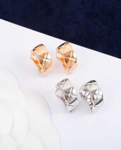 Neue Marke Reinem 925 Sterling Silber Schmuck Für Frauen Rose Gold Ohrringe Luxus Gold Clip Ohr Stud Ohrringe Design Summer3555270