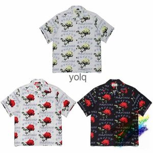 Men's Casual Shirts Men's Dress Shirts Full Print Rose WAO MARIA Shirt Men Women 1 1 B Quality Bla White Gray Hawaiian Shirts Teeyolq