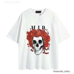 Tasarımcı Bir Miri Men Tshirt Sınırlı Edition Çiftler Tees Street Wear Fashion Marka Gömlek Sıçrama Mektup Baskı Amirler Kısa Kollu Gevşek Erkekler Tee Crewneck 5991