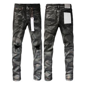 Designer jeans mens lila jeans denim byxor mode byxor av hög kvalitet rak design retro streetwear casual svettbyxor joggar byxa tvättade gamla jeans 7q