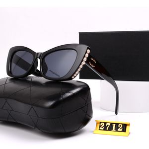 2024 Top-Qualität Luxus-Designer-Sonnenbrille Polaroid-Linse für Damen Herren Goggle Senior Brillen Brief besetzte Diamant-Sonnenbrille 2712