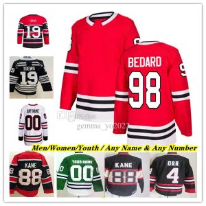 98 Connor Bedard Eishockeytrikot Jonathan Toews Bobby Hull Connor Murphy Seth Caleb Jones Andreas Athanasiou Taylor Raddysh Tyler Johnson Jaso