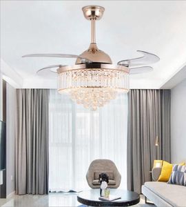 4236 inch Ceiling Fans Light Invisible Blades Ceiling Fans Modern Fan Lamp Living Room Bedroom Chandeliers Pendant Lamp Remote 9910757