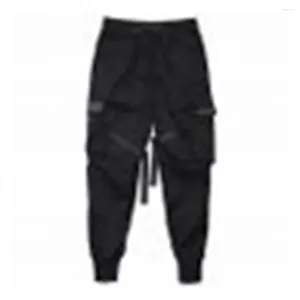 Men's Pants Ribbons Harem Joggers Men Cargo Pant Streetwear 2024 Hip Hop Casual Pockets Track Male Harajuku Fashion Trousers Sweatpant