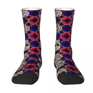 Men's Socks All Seasons Crew Stockings Sugar Skulls 2 Harajuku Casual Hip Hop Long Accessories For Men Women Gifts