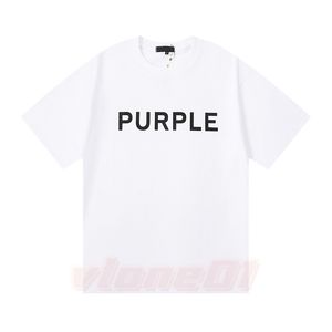 Purple Brand T Roomts Дизайнерская футболка мужская футболка с высокой уличной печать