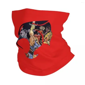 Szaliki Lion Cool 80s kreskówkowe logo anime bandana gaiter drukowane grzmotki owijaj maskę szalików