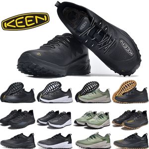 Casual Running Shoes Keen Zionic WP For Men Triple Black White Gold Green Women Outdoor Sports Trainers Storlek 36-45