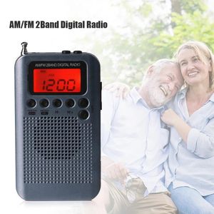 Radio HRD104 Dualband AM FM Radio Portable LCD Digital Display Mini Pocket Radio with 40mm Driver Speaker