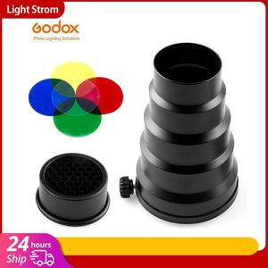 Aksesuarlar Godox SN02 Universal Mount Snoot Stüdyo Flash Godox K150A K180A 250SDI 300SDI E250 E300