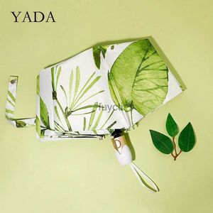 傘YADA 2023 INS植物花パターン自動傘雨の晴れた雨の傘のための耐風性折り畳み傘YS200111 YQ240112