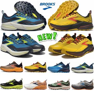 Brooks Cascadia running shoes designer mens womens Outdoor sports sneakers trainers Hundred Hollowed black white bule green orange EUR 36-45