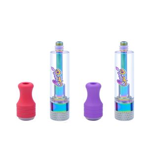 Cartucho Runtz 0,5ml 1,0ml Tanque de vidro Atomizadores de bobina de cerâmica D8 Vaporizador de óleo grosso Caneta Dab 510 Thread Carrinhos vazios