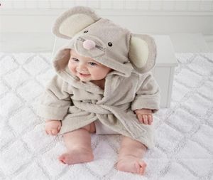 Blue Baby Bath Towels Mouse Newborn Blanket Bedding Swaddle Animal Bebe Bathrobe Hooded Bathing Towel baby stuff 2104133377610