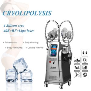 360 CRYO SLIMMING CAVITATION RFリポラザー二重顎デバイスCRYOLIPOLISISフリーズクールボディ彫刻システムスリムファットフリーズサロン使用マシン