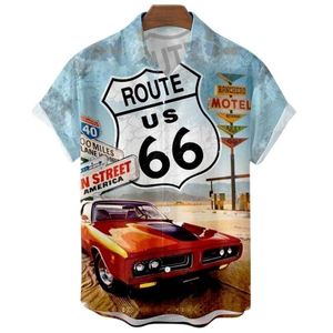 Shirts Summer Casual Vintage Top 3D Printed Car Loose Hawaiian Men's Shirt Beach Aloha High Fashion Clothing Ropahombre 5XL Hip-hop Casualmotion Style 857