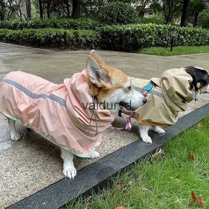 Vestuário para cães Acessórios para animais de estimação YorkDog Roupas Casaco de chuva à prova d'água et com tira reflexiva de segurança Poncho Raincoatvaiduryd