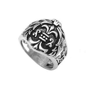 Designer ch Cross Chromes Brand Ring for Men unisex Rock Hollow Men's Titanium Heart Hjärtsmycken Fashion Classic Rings Lover Gift 2024 Gratis frakt U26L