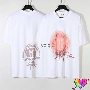 Мужские футболки 2024ss, футболка с новым альбомом, мужская и женская свободная белая футболка UTOPIA, топы с принтом Graiti, хип-хоп, кактус, с коротким рукавом, Yolq