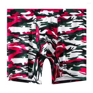 Underpants Men Camouflage Underwear Shorts U Convex Pouch Boxer Briefs Sports Panties Middle Waist Male Lingerie Stretch Long Boxershorts