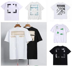 Summer t Shirt Designersoff T-shirts Loose Tees Tops Man Casual Luxurys Clothing Streetwear Shorts Sleeve Polos Tshirts S-x Offs White For Mens V7