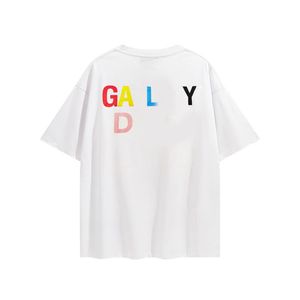 Mens Tshirts Mens 디자이너 갤러리 T 셔츠 셔츠 셔츠 여성 그래픽 티 옷 디자이너 셔츠 갤러리 짧은 슬리브 땀복 스플래시 레터 라운드 목 P CBKX