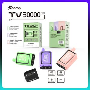 Orijinal Tek Kullanımlık Önceden Doldurulmuş Pods Pil Kutusu Teşhal Puf 30000 Vape Mod Feemovape TV Elektronik Sigara Vape Mod 60ml E-Juice Tip-C Kablo Şarj Edilebilir