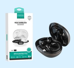 Ny klipp-på hög utseende nivå True Wireless Sport Ultra Long Life Ear Cell Phone Earpon Stereo Tws Bluetooth Earphone 16L3W