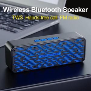 スピーカーポータブルBluetoothスピーカーTWS 3Dステレオサブウーファービルド2000 MAHバッテリーFMラジオホットセール付きワイヤレス屋外スピーカー