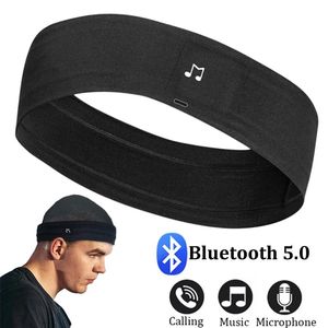 Kulaklıklar Bluetooth uyku kulaklıklar spor kafa bandı kablosuz müzik kulaklıklar kaplamıyor kulak rehberi fitness için mikrofon ile ter bandı